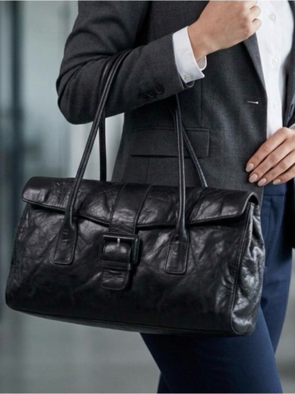 HOBO Leather Shoulder Bag